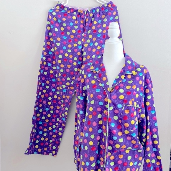 Vintage Y2K Victoria’s Secret gumdrop flannel pj set - Picture 2 of 10